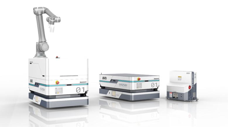 pg电子數位開發的自主式移動機器人（AMR250M），搭配全向輪並結合AI演算法、2D LiDAR、3D攝影機等技術，協助客戶實現產線全自動化